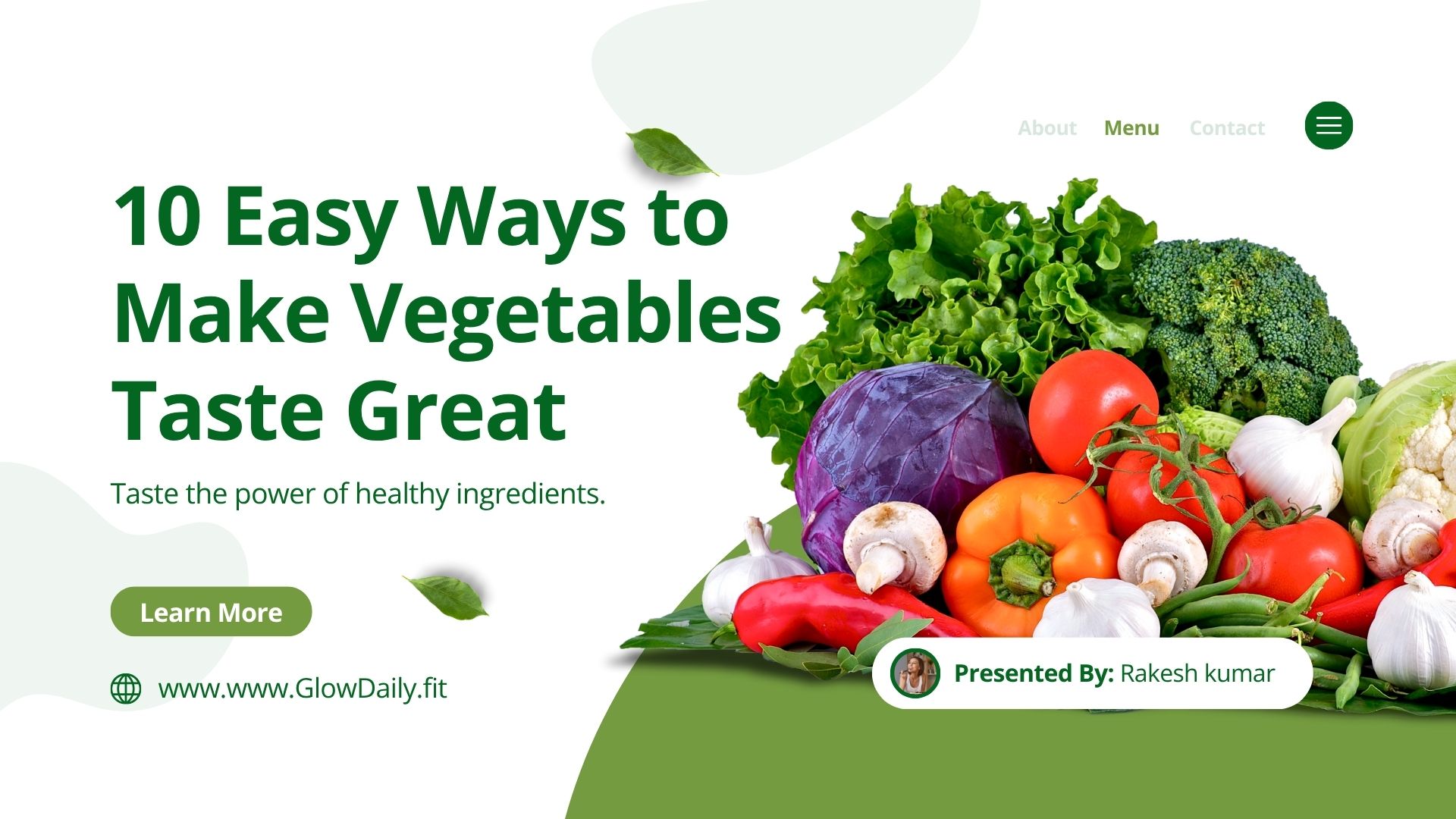 you can turn even the simplest vegetables into mouth-watering meals you’ll actually crave! Here are 10 easy, delicious ways to make your veggies taste amazing. 🥗